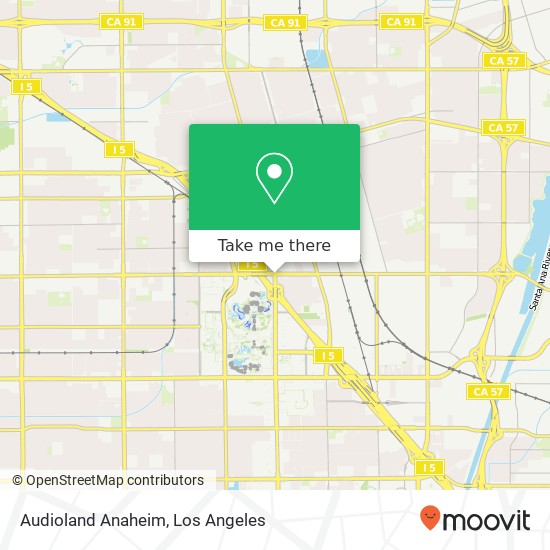 Audioland Anaheim map