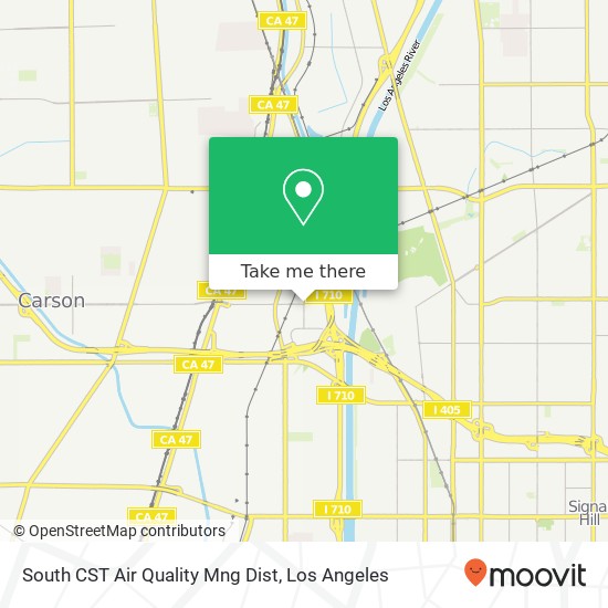 South CST Air Quality Mng Dist map