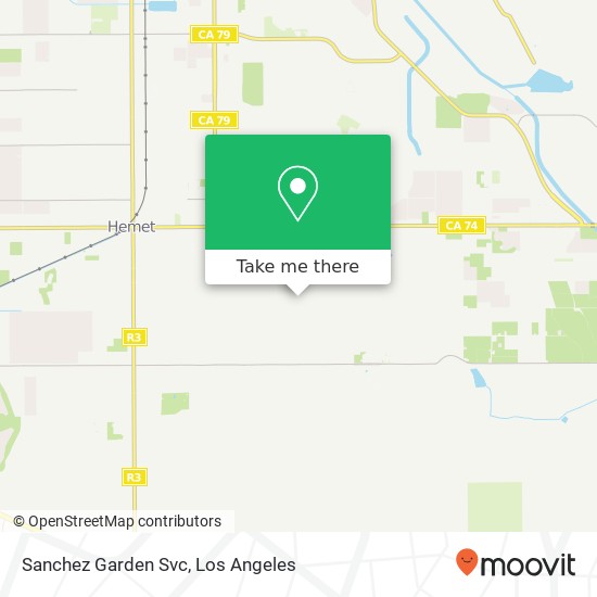 Sanchez Garden Svc map