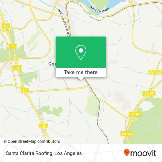 Santa Clarita Roofing map