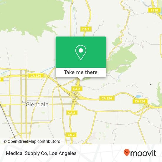 Mapa de Medical Supply Co