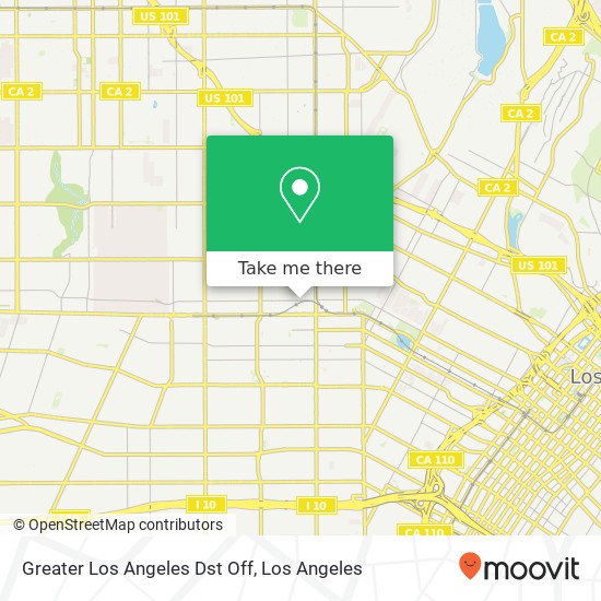 Greater Los Angeles Dst Off map