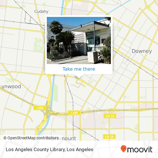 Los Angeles County Library map