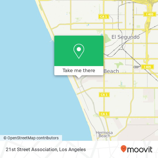 21st Street Association map