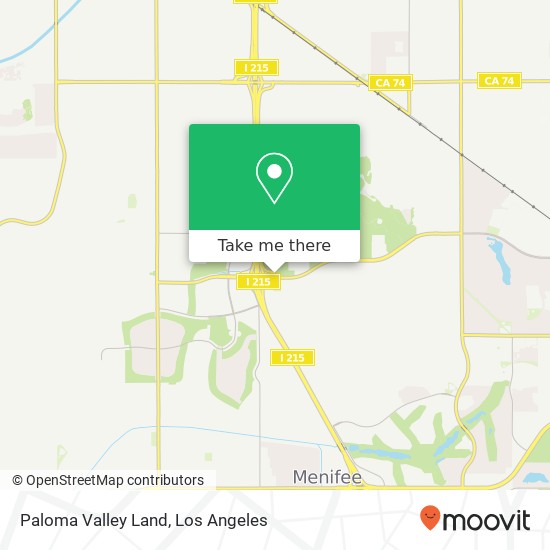 Paloma Valley Land map