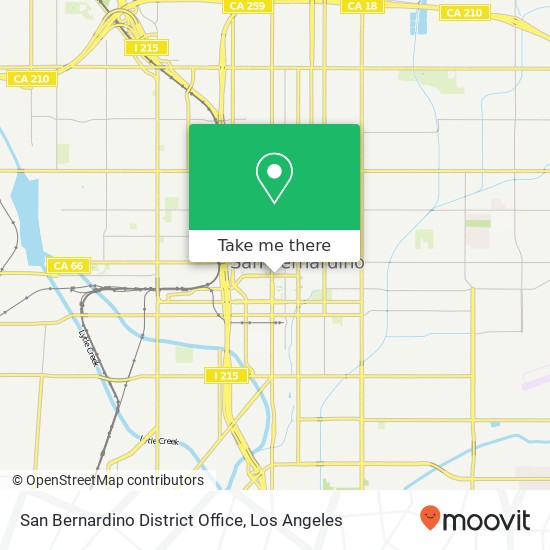 San Bernardino District Office map