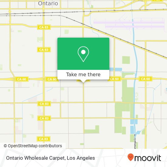 Ontario Wholesale Carpet map