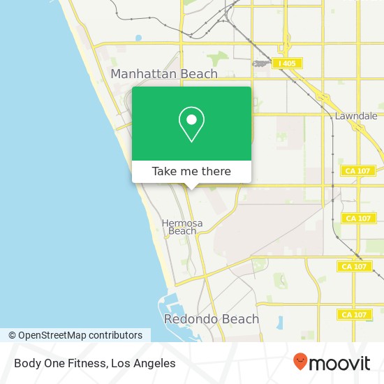 Body One Fitness map