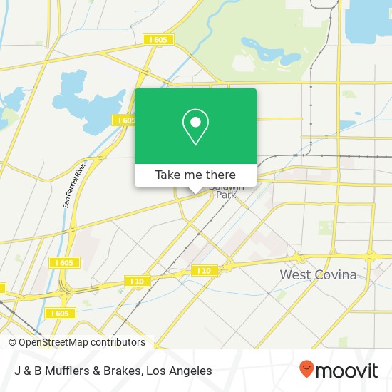 Mapa de J & B Mufflers & Brakes