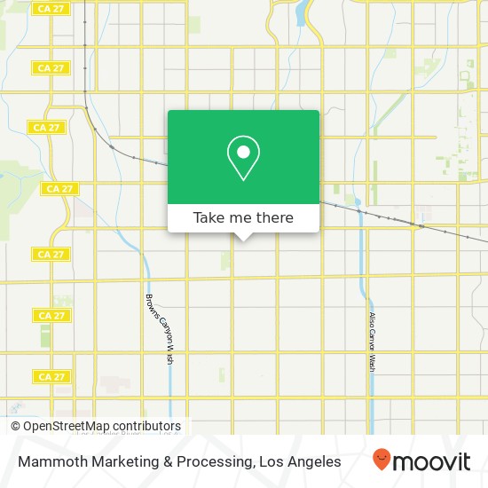 Mammoth Marketing & Processing map