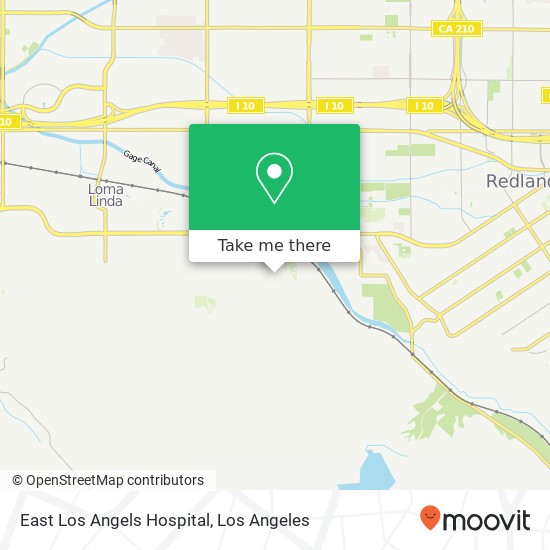 East Los Angels Hospital map