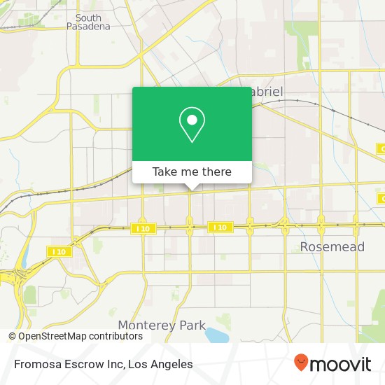 Fromosa Escrow Inc map