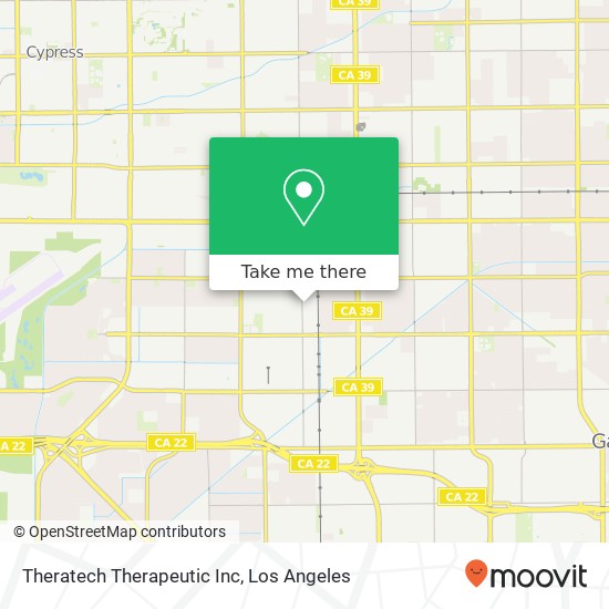 Theratech Therapeutic Inc map