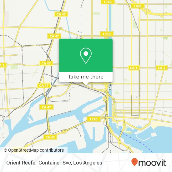 Mapa de Orient Reefer Container Svc