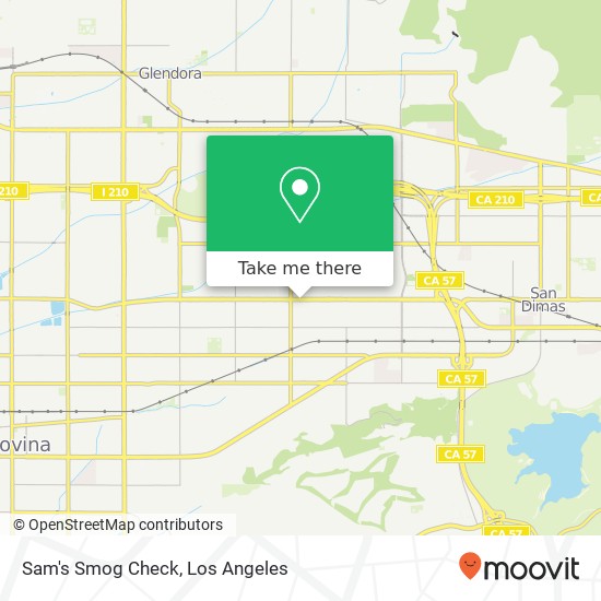 Sam's Smog Check map