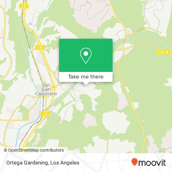 Ortega Gardening map