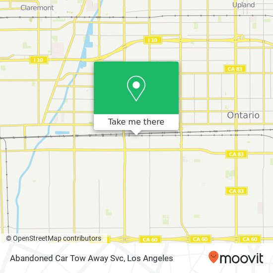 Abandoned Car Tow Away Svc map