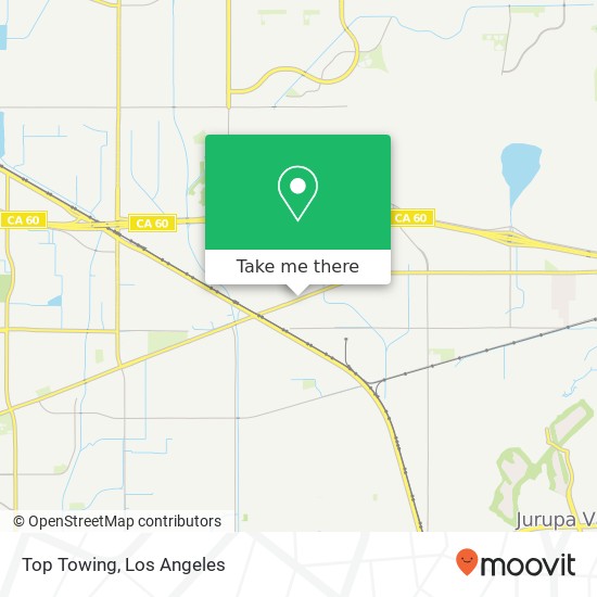 Top Towing map