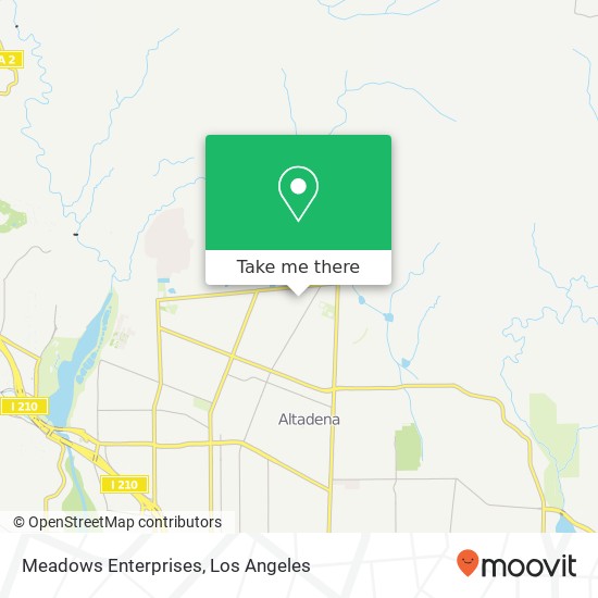 Meadows Enterprises map