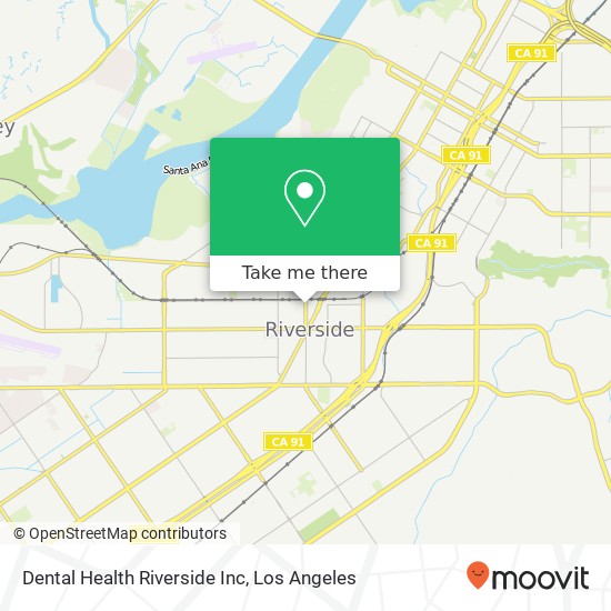 Dental Health Riverside Inc map