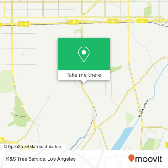 Mapa de K&S Tree Service