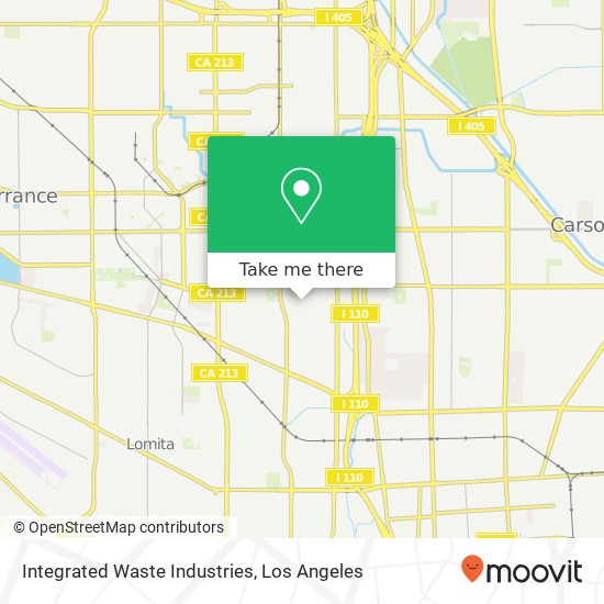 Integrated Waste Industries map