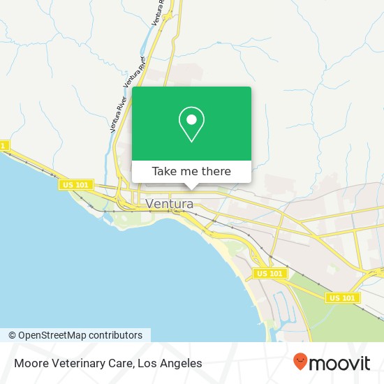 Mapa de Moore Veterinary Care