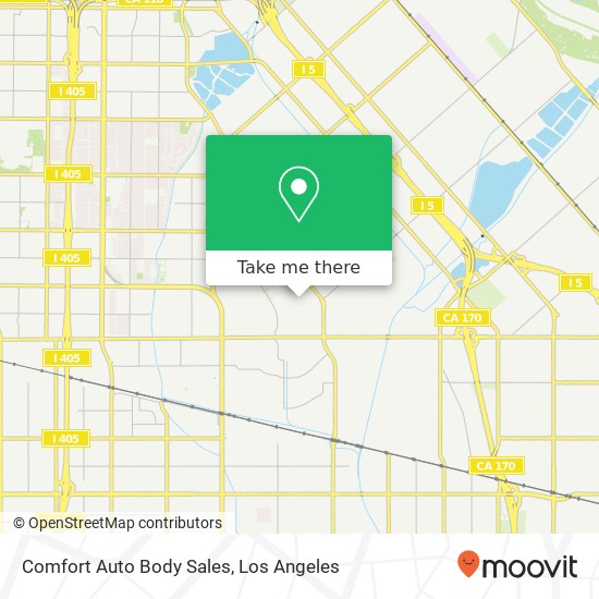 Comfort Auto Body Sales map