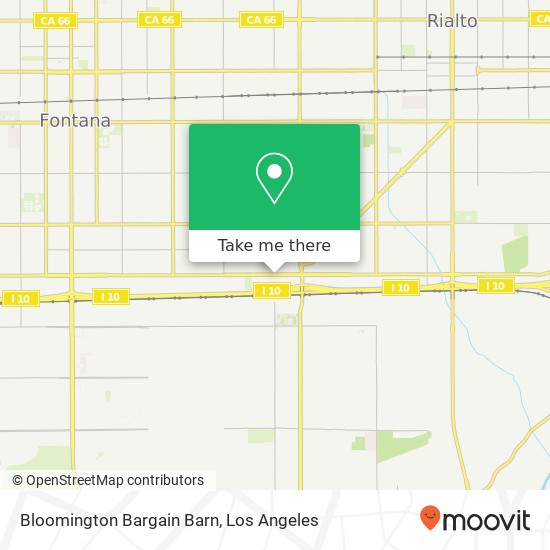 Bloomington Bargain Barn map