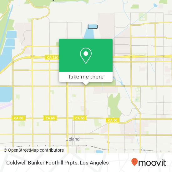 Mapa de Coldwell Banker Foothill Prpts