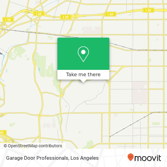 Garage Door Professionals map