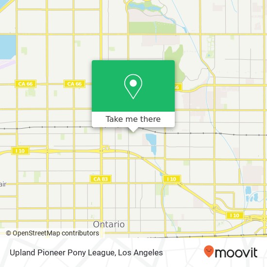 Mapa de Upland Pioneer Pony League