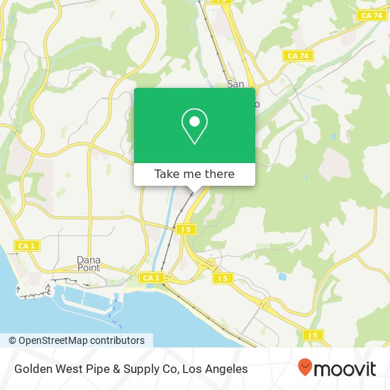 Mapa de Golden West Pipe & Supply Co