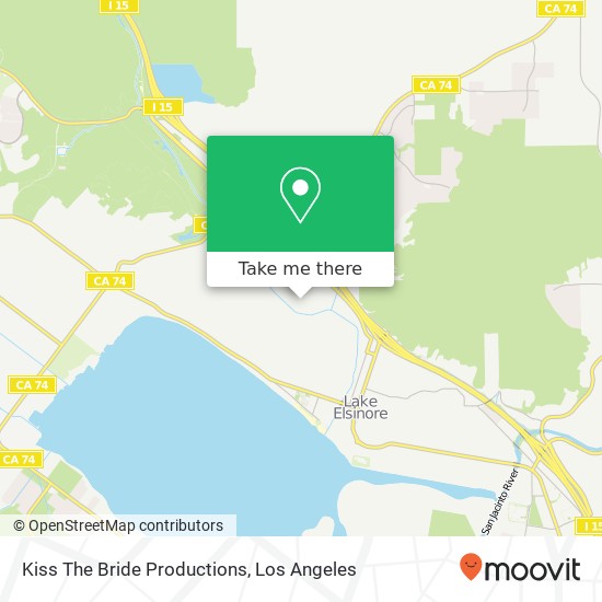 Kiss The Bride Productions map