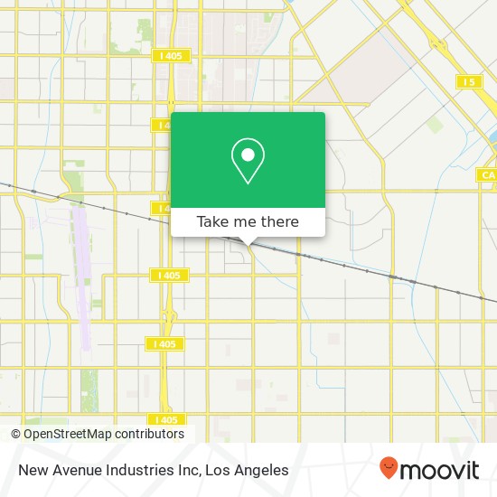 Mapa de New Avenue Industries Inc