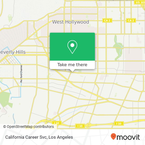 Mapa de California Career Svc