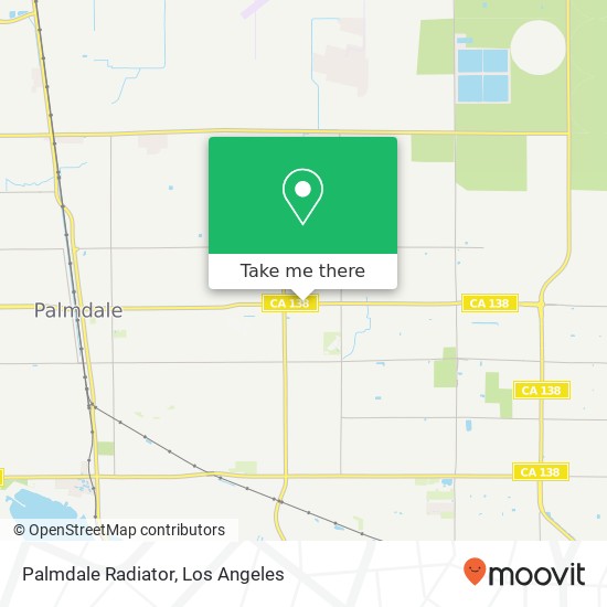 Mapa de Palmdale Radiator