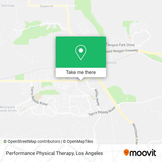 Performance Physical Therapy map