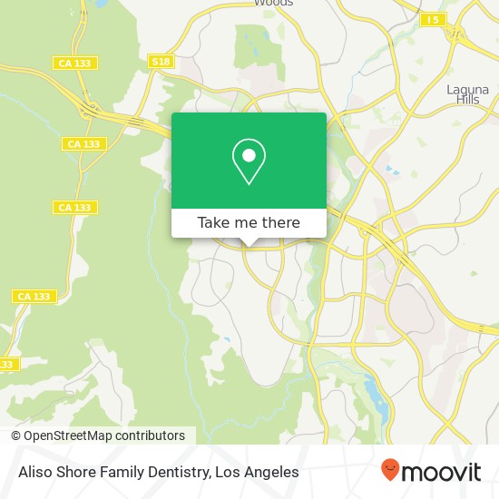 Aliso Shore Family Dentistry map