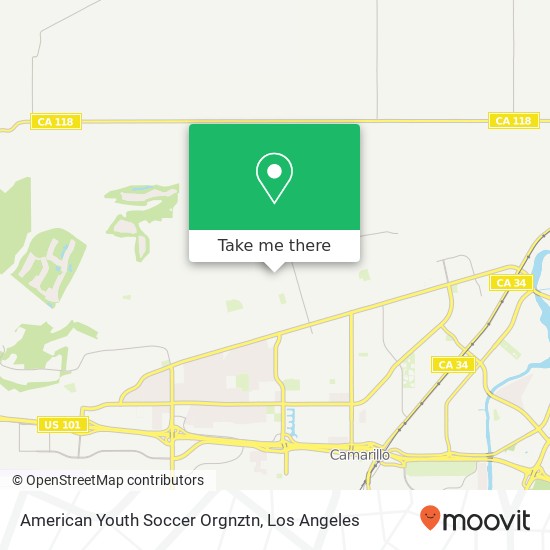 American Youth Soccer Orgnztn map