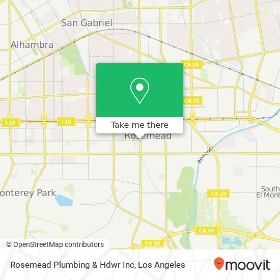Rosemead Plumbing & Hdwr Inc map