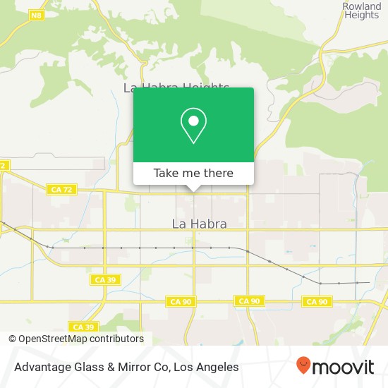 Advantage Glass & Mirror Co map