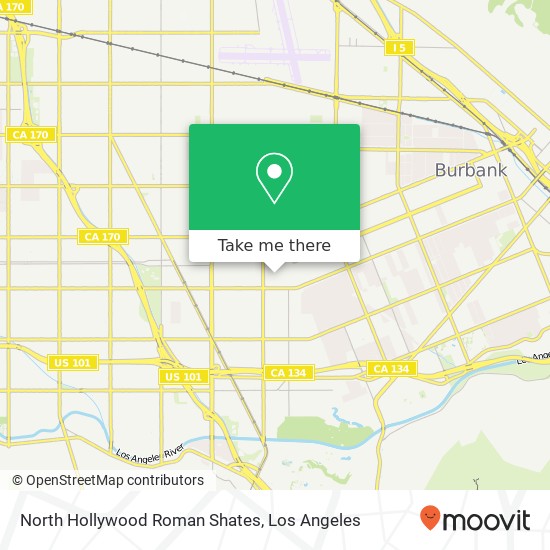 Mapa de North Hollywood Roman Shates