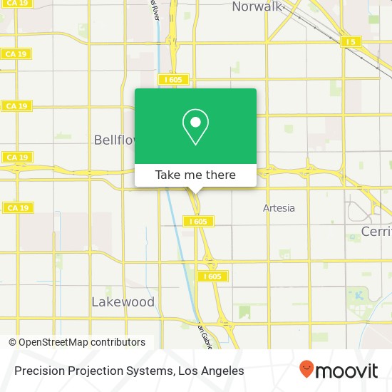 Precision Projection Systems map