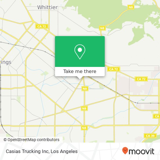 Casias Trucking Inc map