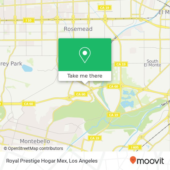 Royal Prestige Hogar Mex map