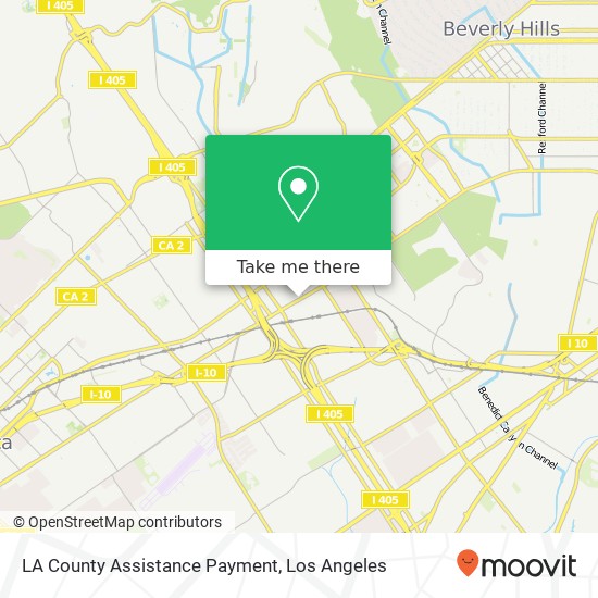 LA County Assistance Payment map