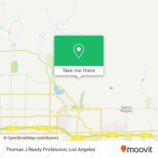 Mapa de Thomas J Ready Profession