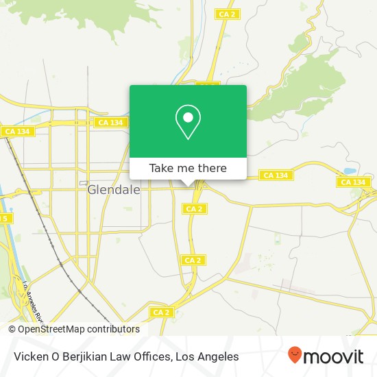 Vicken O Berjikian Law Offices map