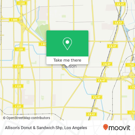 Allison's Donut & Sandwich Shp map